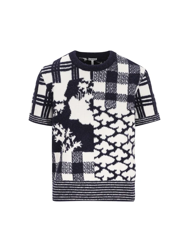 Loewe Short Sleeve Crewneck Jumper, photo 2 of 9 from SENSER