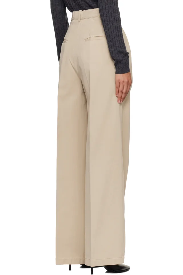 A.P.C. Beige Ginny Trousers, photo 3 of 4 from SSENSE