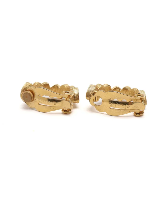 Givenchy Heart Rhinestone Clip-on Earrings from A Retro Tale, photo 3 of 3