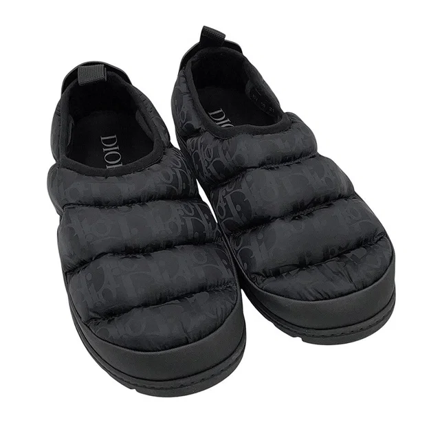 Dior Snow slippers, slip-ons Navy3SA089ZHN Nylon Leather Size 43 in Nylon from GALLERY RARE