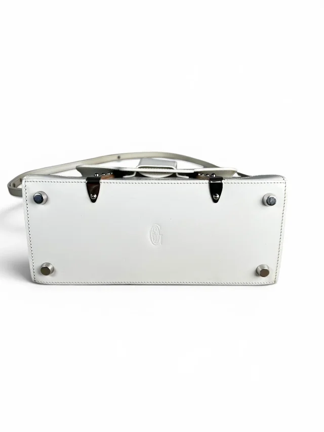 Goyard White Mini Saigon Top Handle in White Canvas from Season 2 Consign, photo 5 of 8