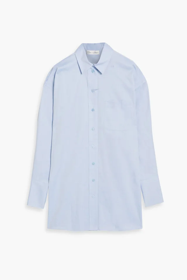 Oversized Cotton-Poplin Shirt in Blue, image 1 of 1 from THE OUTNET
