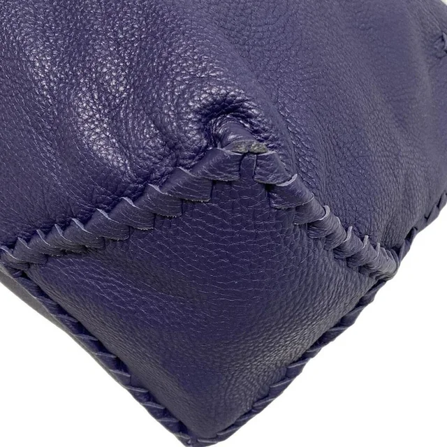 Bottega Veneta Intrecciato Tote Bag Purple Leather in purple Woven leather from Poshmark, photo 7 of 8