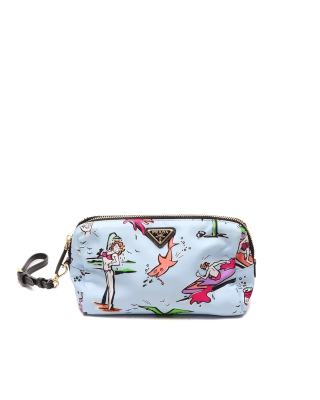 Prada Stampato Surf Tessuto Pouch from A Retro Tale