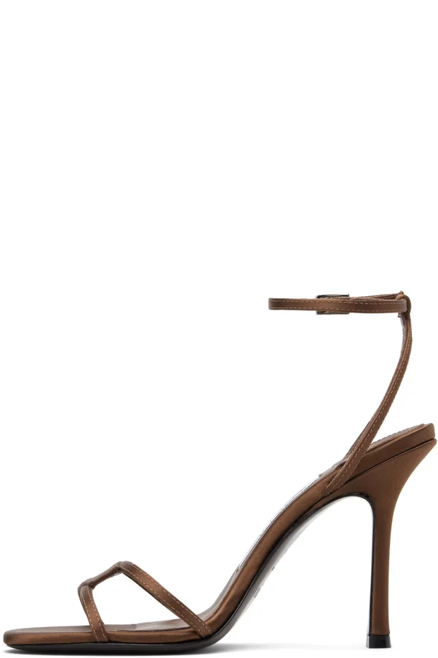 Jimmy Choo Brown 1998 Leo 100 Heeled Sandals, photo 3 of 5 from SSENSE