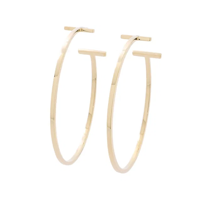 Tiffany & Co. T-Wire Hoop Earrings Size Extra large67789962 18K Yellow Gold in Yellow from GALLERY RARE