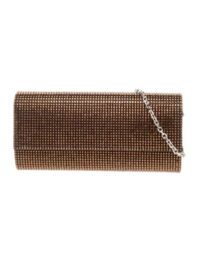 Judith Leiber Crossbody Bag in pink Satin from The RealReal