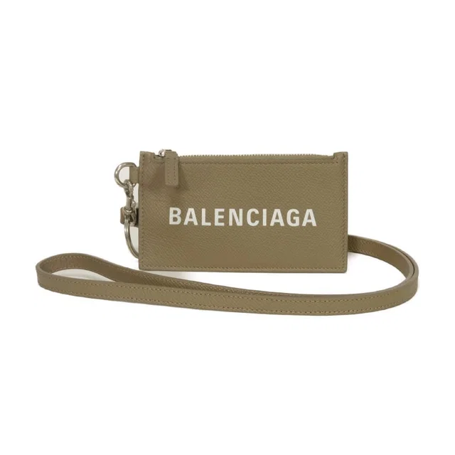 Balenciaga Cash Fragment Case Grained Calfskin Coin Case in Caviar leather from LuxUness