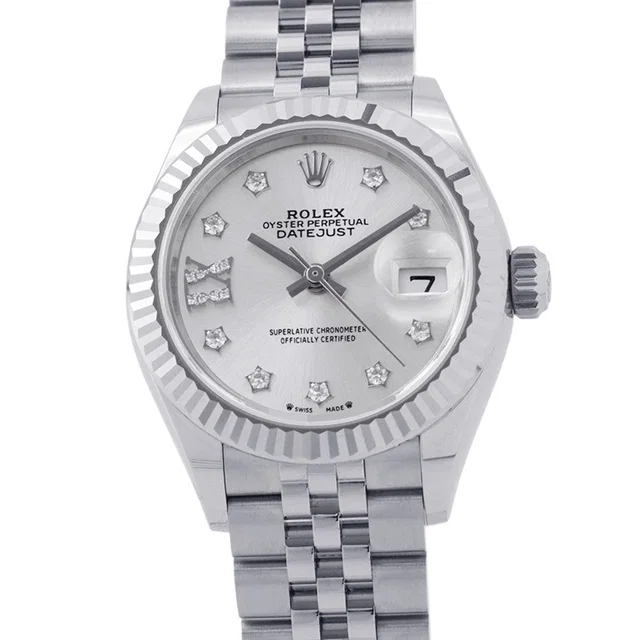 Rolex Lady-Datejust W28mm Stainless Steel 18KWG Silver Dial279174G in Silver from GALLERY RARE