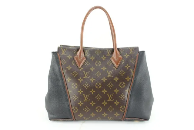 Louis Vuitton Black x Brown Monogram W Tote PM in Black Canvas from Bagriculture