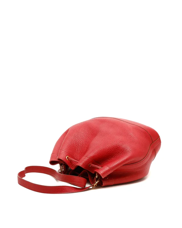 Hermès Taurillon Clemence Market PM Bucket Bag in Clemence leather from A Retro Tale, photo 4 of 8