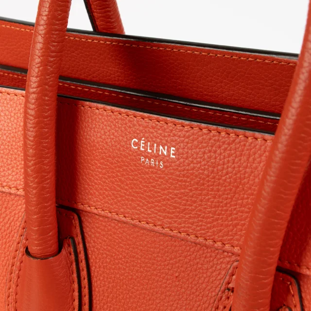 Celine Mini Luggage Tote in Red Leather from Labellov, photo 4 of 7