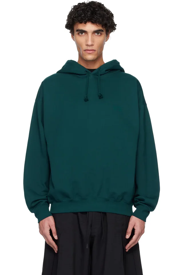 Y-3 Green FT Hoodie, image 1 of 1 from SSENSE