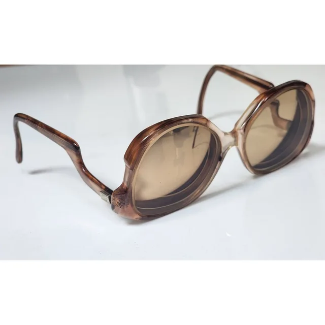 Dior Vintage Butterfly Sunglasses Brown Frames Only Cd Logo 1970s in brown|red|neutral from Poshmark