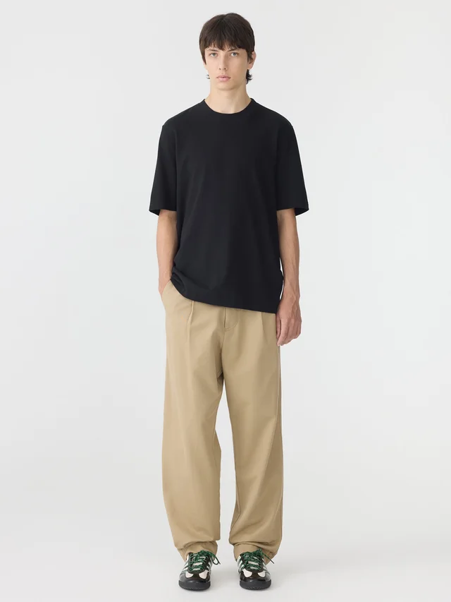 Bassike Cotton Twill Pleat Pant from bassike, photo 1 of 1