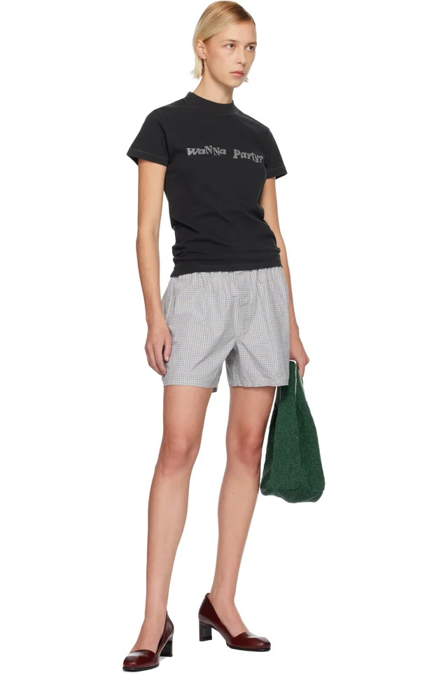 ERL Black 'Wanna Party' T-shirt, photo 4 of 4 from SSENSE
