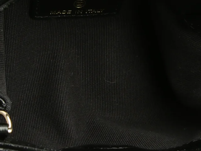 Chanel Black Part-Quilted Shiny Calfskin Nano Bag in Black Calfskin from Ann's Fabulous Finds, photo 9 of 10