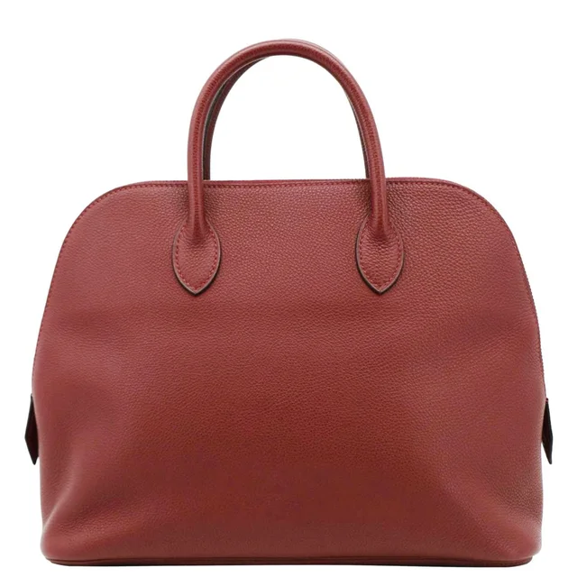 Hermès Bolide 30 Vintage Taurillon Leather Satchel Bag Maroon in Leather from Dallas Designer Handbags