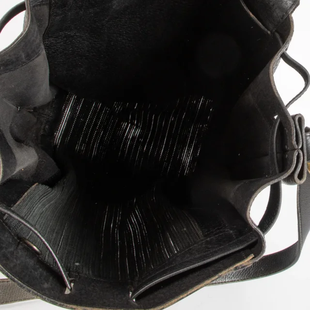 Delvaux Black Toile de Cuir Shoulder Bag in Black from Labellov, photo 7 of 7
