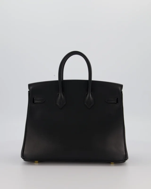 Hermès Birkin 25 Retourne Bag in Black Leather from Sellier, photo 6 of 12