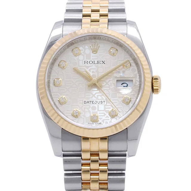 Rolex Datejust W36mm Stainless Steel K18YG Silver Dial116233G in Silver from GALLERY RARE