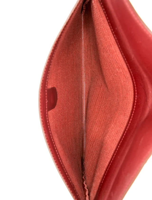 Delvaux Leather Clutch in red Leather from The RealReal, photo 6 of 6