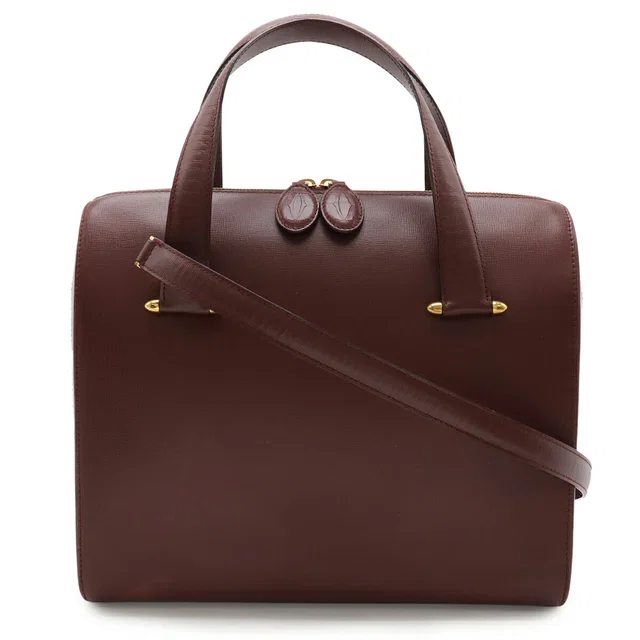 Cartier Must Line Leather 2way Bag in Leather from LuxUness