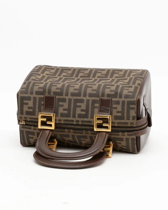 Fendi Zucca Boston Bag in Canvas from A Retro Tale, photo 5 of 8