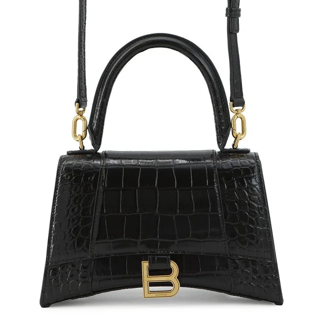 Balenciaga Hourglass Leather Handbag Black Bag in black Leather from Poshmark, photo 1 of 1