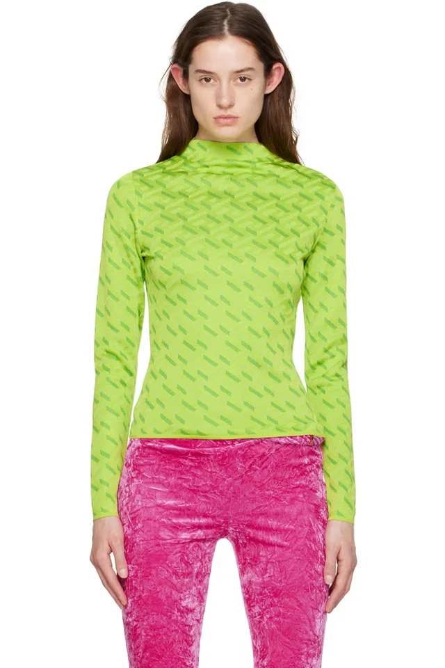 Green La Greca Sweater, image 1 of 1 from SSENSE