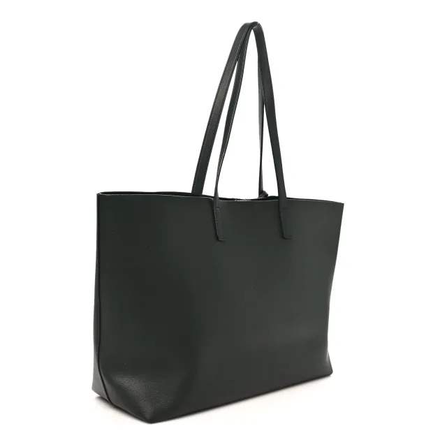 Saint Laurent Large Shopping Tote Dark Green in Green Calfskin from FASHIONPHILE, photo 4 of 11