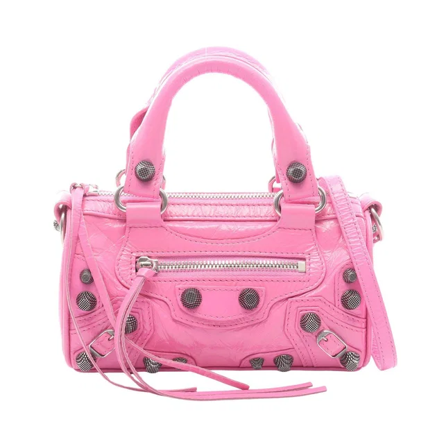 Balenciaga Le Cagole Nano Duffle leather handbag in Leather from LuxUness