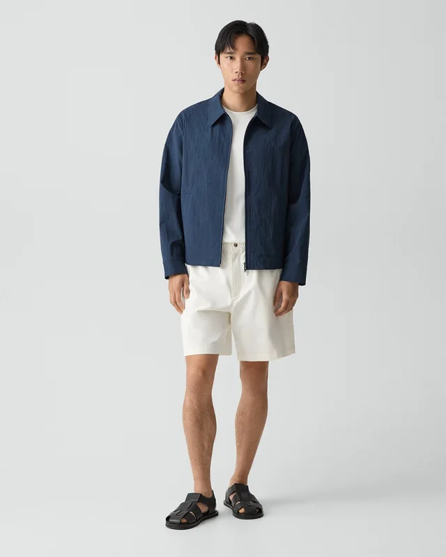 Theory City Zip Jacket in Textured Nylon, photo 6 of 6 from Theory