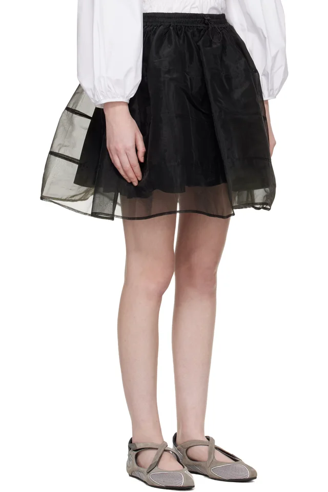 Cecilie Bahnsen Black CBcayla Miniskirt, photo 2 of 4 from SSENSE