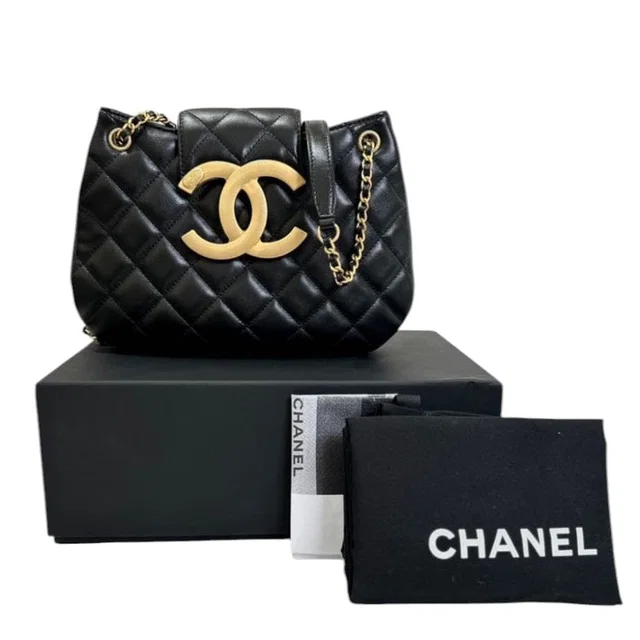 Chanel Big CC Black Bag with GHW in Black from Luxury Promise