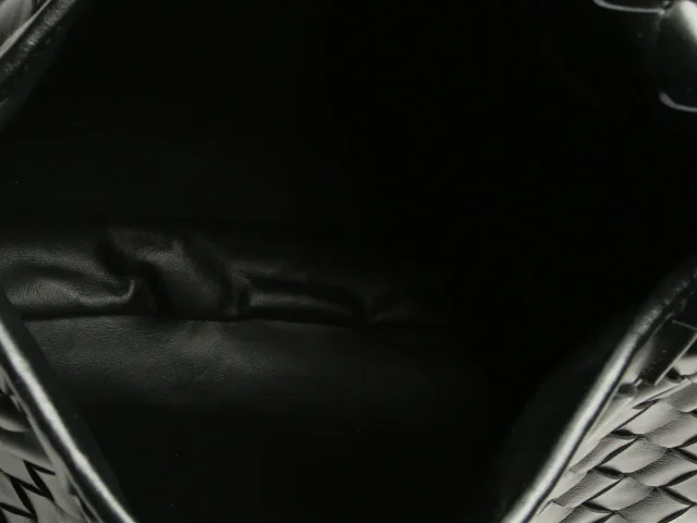 Bottega Veneta Small Black Intrecciato Hop Bag in Black Woven leather from Ann's Fabulous Finds, photo 9 of 10