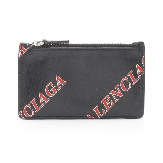 Balenciaga Leather Card Case Coin Case in Leather from LuxUness