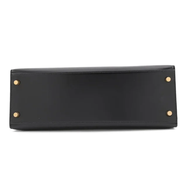 Hermès Kelly Sellier Black Box Calf Leather Size 32 in Black Box leather from GALLERY RARE, photo 4 of 21
