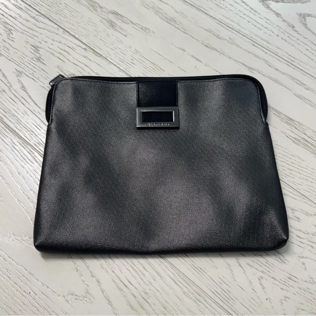 Bvlgari Leather Toiletry Bag in black Leather from Poshmark