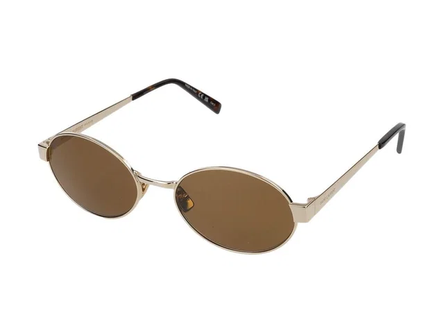 Saint Laurent Sl Sunglasses — Gold Metal in Gold from HEWI