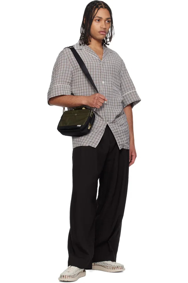 master-piece Khaki & Black Potential 2WAY Mini Shoulder Bag, photo 4 of 4 from SSENSE