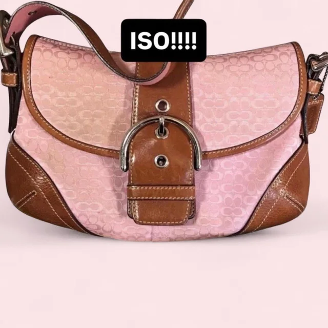 Coach Women's Bag - Pink/Brown in brown|pink|red from Depop
