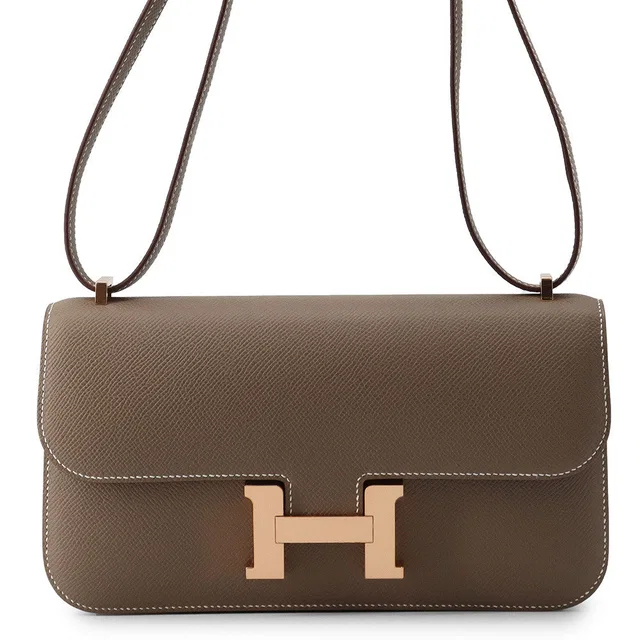 Hermès Constance Elan Miroir Etoupe Epsom in Taupe Epsom leather from GALLERY RARE