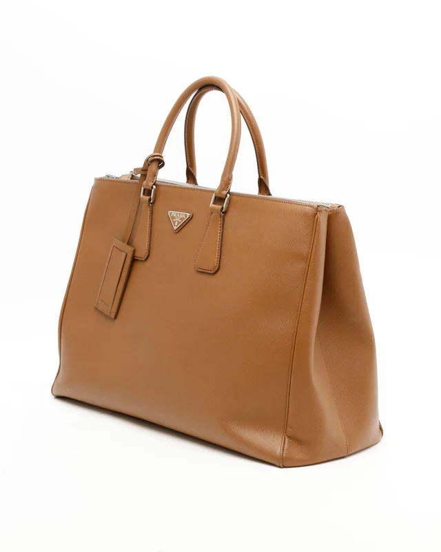Prada Galleria Saffiano 2 Zip Travel Bag in Saffiano leather from A Retro Tale, photo 2 of 8