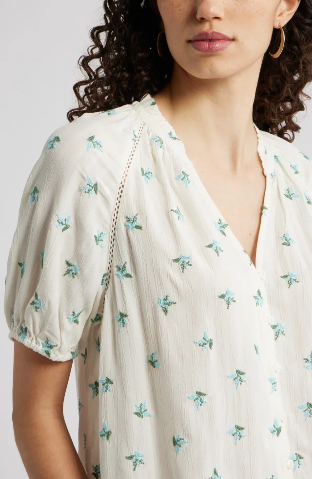 Treasure & Bond Floral Button-Up Top, photo 5 of 7 from Nordstrom Rack
