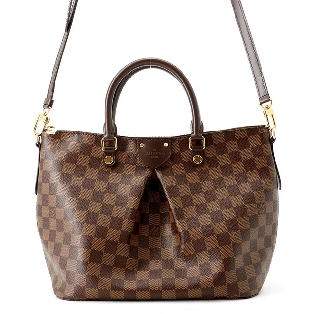 Louis Vuitton Siena Red/BrownN41545 Damier Ebene Canvas Size PM in Brown Canvas from GALLERY RARE