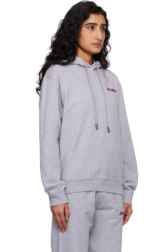 Off-White Gray Shadow Reg Hoodie, photo 2 of 2 from SSENSE