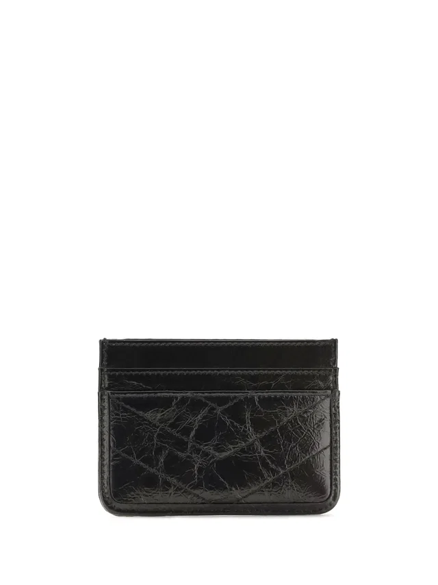 Saint Laurent Niki Card Case — Black Calf Leather Cases in Black Calfskin from HEWI