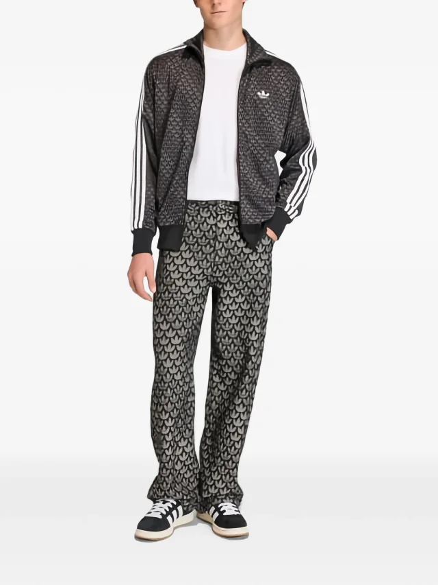 adidas monogram-print jeans, photo 2 of 2 from FARFETCH
