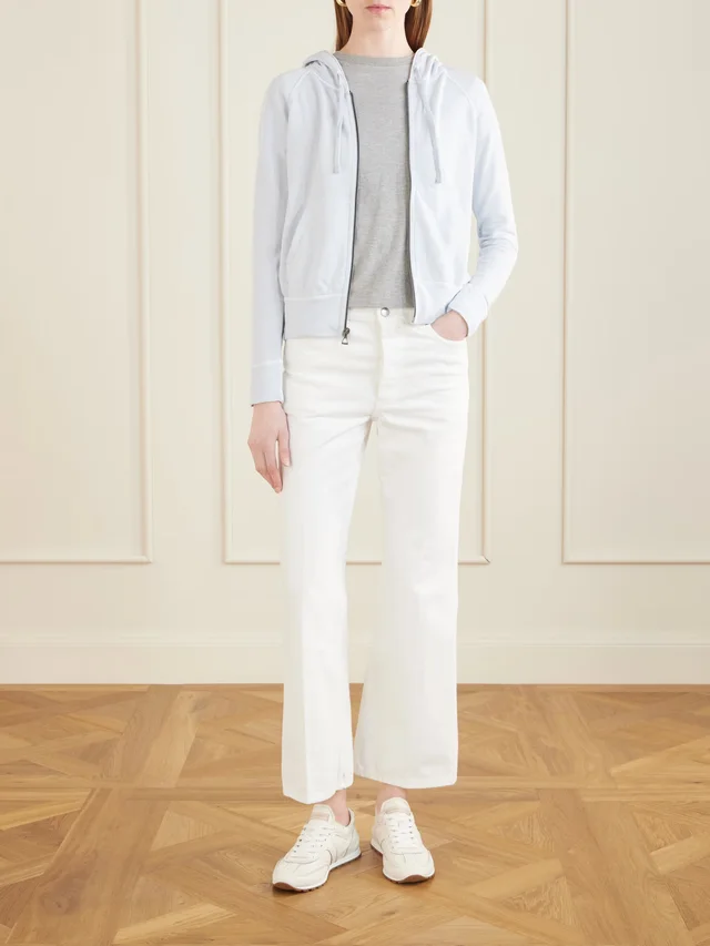 JAMES PERSE Vintage French cotton-terry hoodie in Blue, photo 2 of 2 from NET-A-PORTER (Canada)